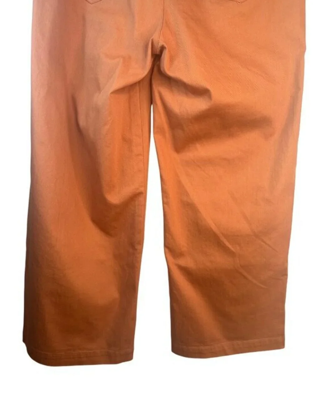 New Princess Highway Size 12 Rust Wide-Leg High Rise Pants Cotton Blend